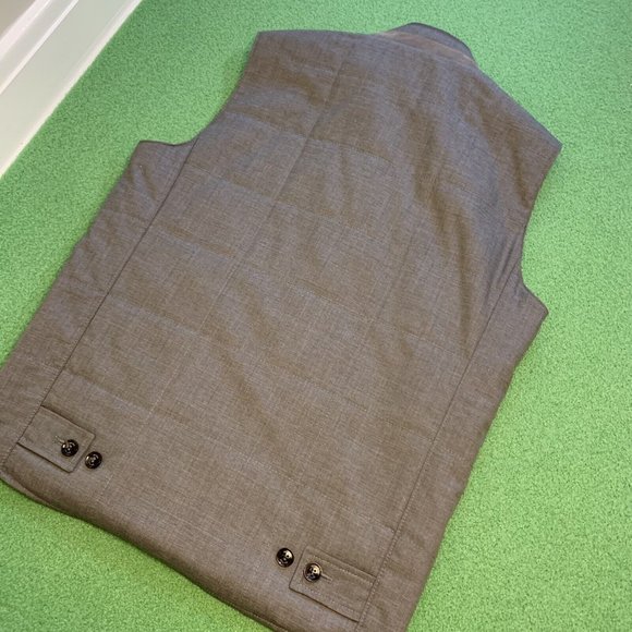 Peter Millar Collection Quilted Vest Suede Leather Trim Collar Size Medium - Picture 6 of 9